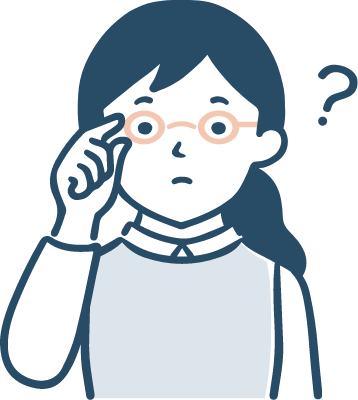 眼鏡をかけた学生